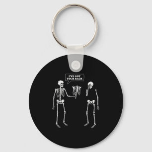 Heb je rug _ Funny Skeleton Pun Sleutelhanger