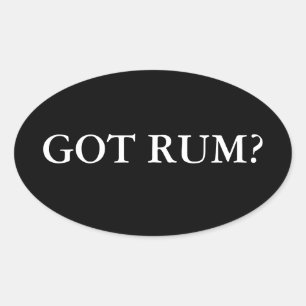 Heb je Rum? Ovale Sticker