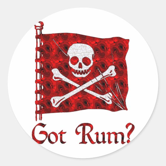 Heb je Rum? Ronde Sticker (Voorkant)