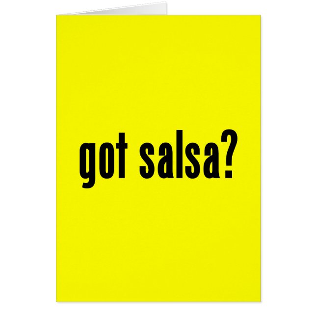 Heb je salsa ? (Voorkant)