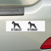Heb je Schnauzer? Bumpersticker (Op auto)