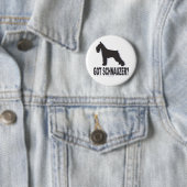 Heb je Schnauzer? Ronde Button 5,7 Cm (In situ)
