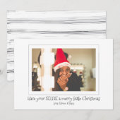 Heb je Selfie een prettige kerst Feestdagenkaart (Voorkant / Achterkant)