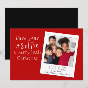 Heb je Selfie een prettige kerstKaart Kaart