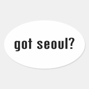 Heb je seoul? ovale sticker