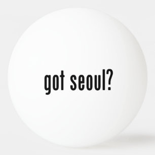 Heb je seoul? pingpongballen