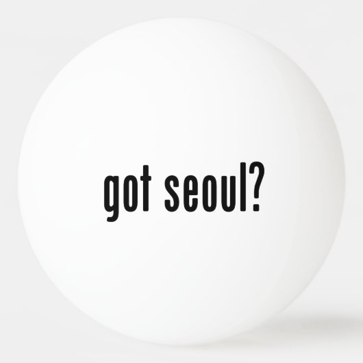 Heb je seoul? pingpongballen (Voorkant)