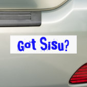 Heb je Sisu? Bumpersticker MI boven schiereiland (Op auto)