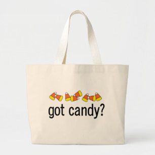 Heb je Snoep? Halloween trappenzak Grote Tote Bag