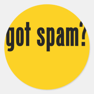 Heb je spam? ronde sticker