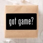 Heb je spel? etiket (Insitu)