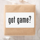 Heb je spel? etiket (Insitu)