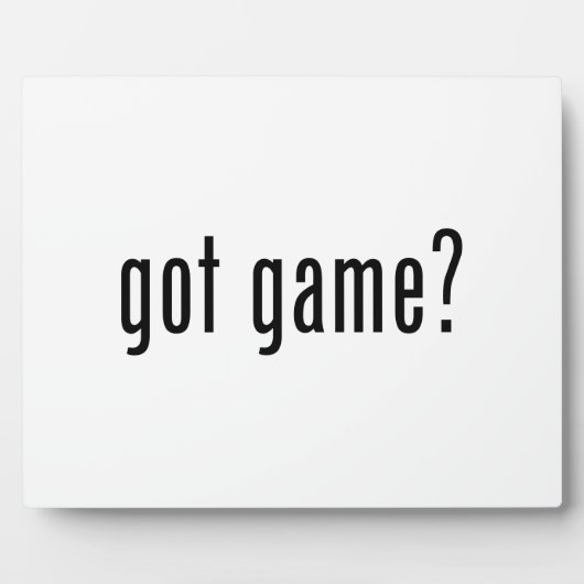 Heb je spel? fotoplaat (Voorkant)