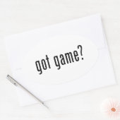 Heb je spel? ovale sticker (Envelop)