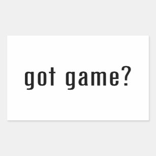Heb je spel? rechthoekige sticker