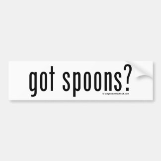 Heb je Spoons? Bumpersticker