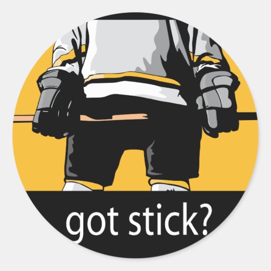 Heb je Stick? Ronde Sticker (Voorkant)