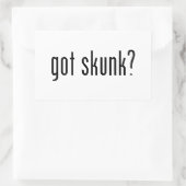 Heb je stinkdier? rechthoekige sticker (Tas)