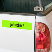 Heb je techno ? bumpersticker (Op Truck)