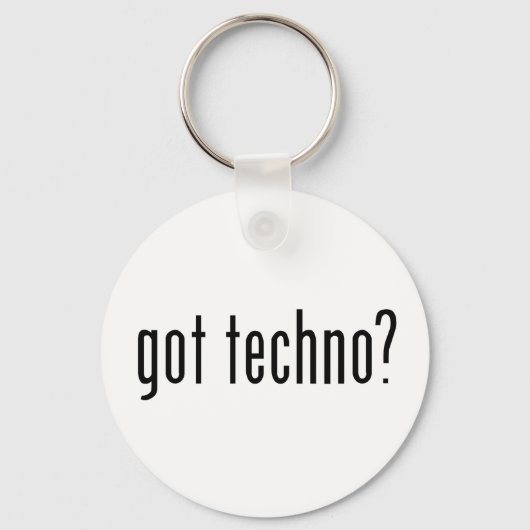 Heb je techno ? sleutelhanger (Voorkant)