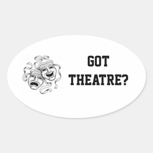 Heb je Theater? Sticker (Voorkant)