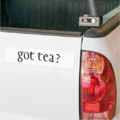 Heb je thee? bumpersticker (Op Truck)