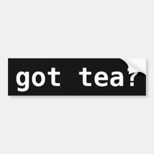 Heb je thee? Funny Tea Party Bumpersticker