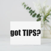 Heb je TIPS? Briefkaart (Staand voorkant)