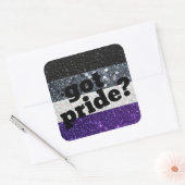 Heb je trots? Asexual pride sticker (Envelop)