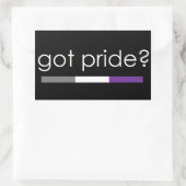 Heb je trots? Asexual pride sticker (Tas)