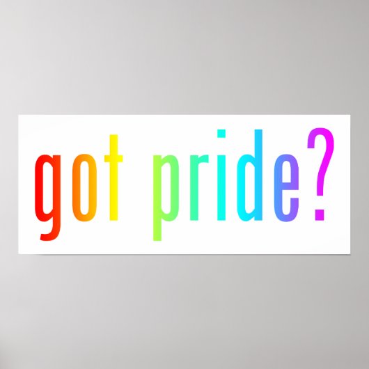 Heb je trots? poster (Voorkant)