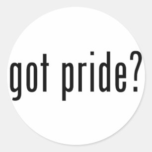 Heb je trots? ronde sticker