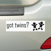 Heb je Twins? Bumpersticker (Op auto)