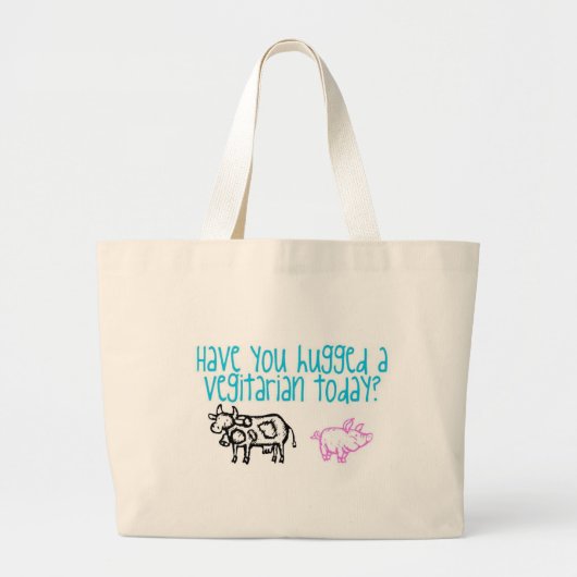 Heb je vandaag een Vegassistent geknuffeld? Grote Tote Bag (Voorkant)
