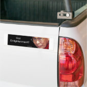 Heb je verlichting? bumpersticker (Op Truck)