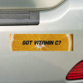 Heb je Vitamine C? Bumpersticker (Op auto)