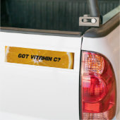 Heb je Vitamine C? Bumpersticker (Op Truck)