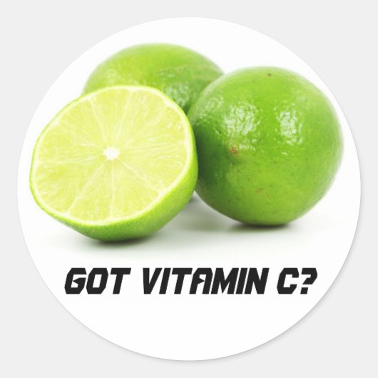 Heb je Vitamine C? Ronde Sticker (Voorkant)