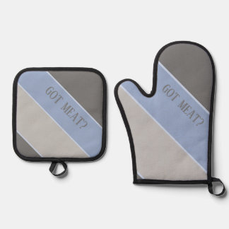 Heb je vlees? ovenwant & pannenlap set