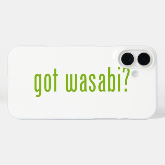Heb je wasabi? Case-Mate iPhone case (Achterkant (horizontaal))