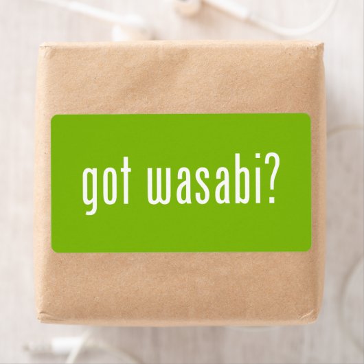 Heb je wasabi? etiket (Insitu)