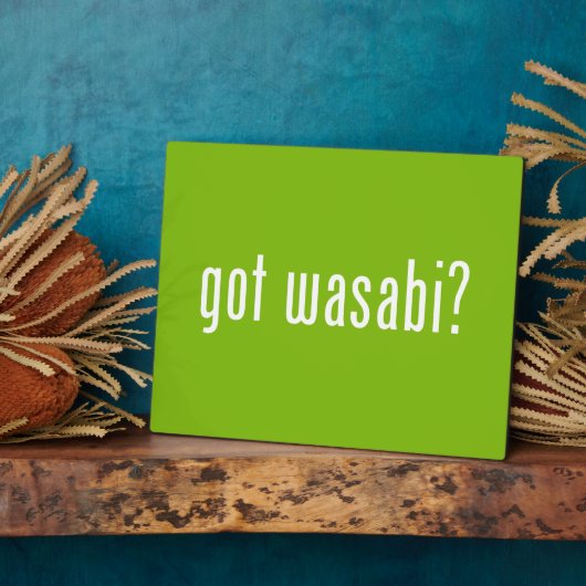 Heb je wasabi? fotoplaat (Zijkant)