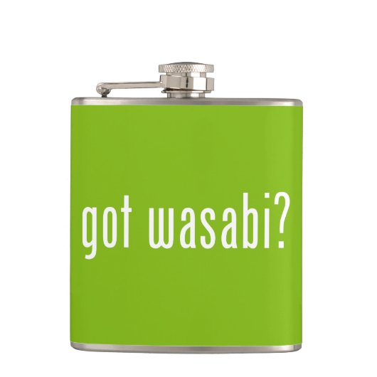 Heb je wasabi? heupfles (Voorkant)