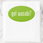 Heb je wasabi? ovale sticker (Tas)