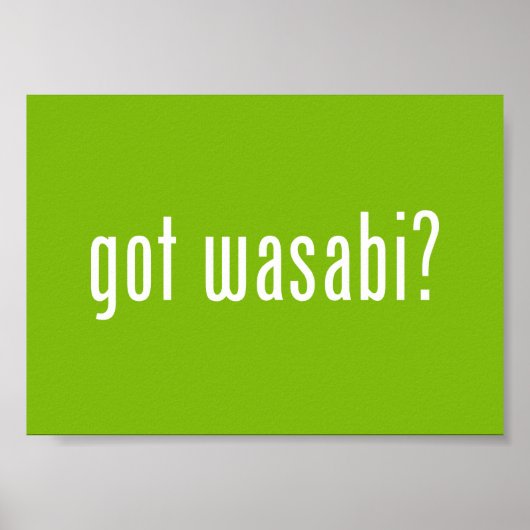 Heb je wasabi? poster (Voorkant)