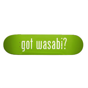 heb je wasabi? skateboard