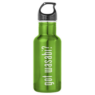 Heb je wasabi? waterfles 