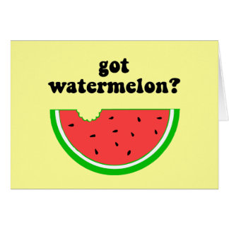 Heb je watermeloen?