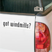 Heb je windmolens? bumpersticker (Op Truck)