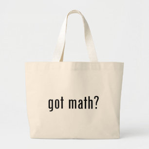 Heb je wiskunde? grote tote bag